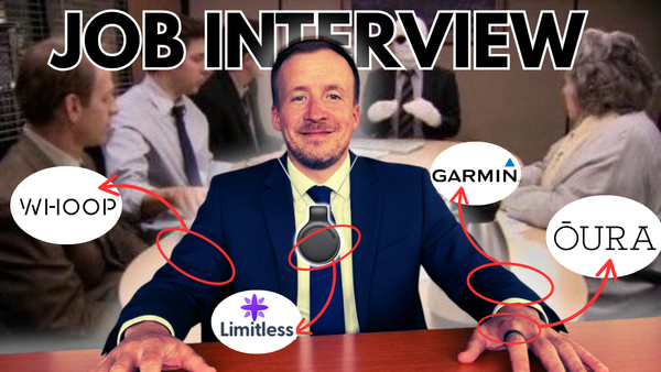 Job interview vs. Oura, Garmin and Whoop? And what about the Limitless Pendant?